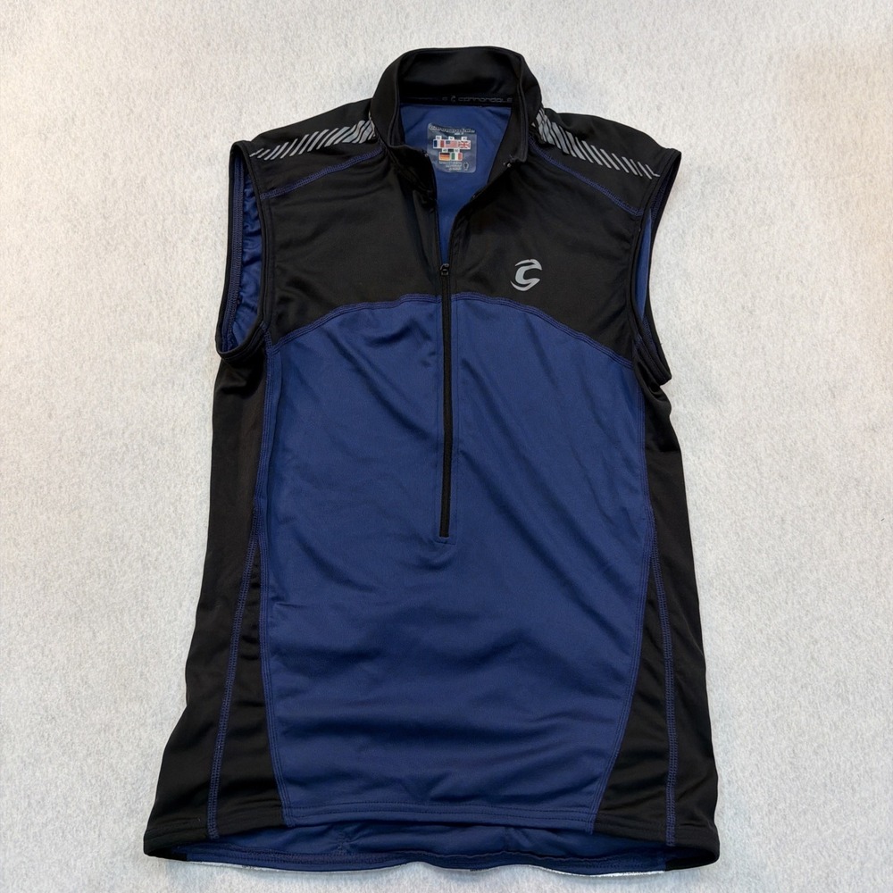 Cannondale Mens Cycling Vest Size Medium Zip-Up Front Lightweight